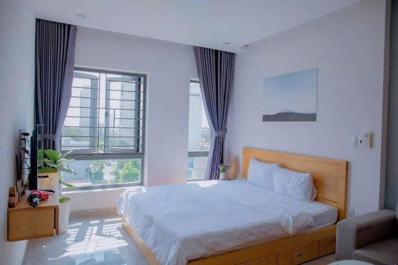 Studio with window near An Hai beach