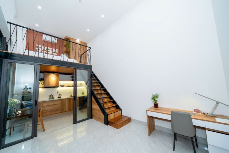 1-bedroom duplex apartment on Tran Van Thanh street