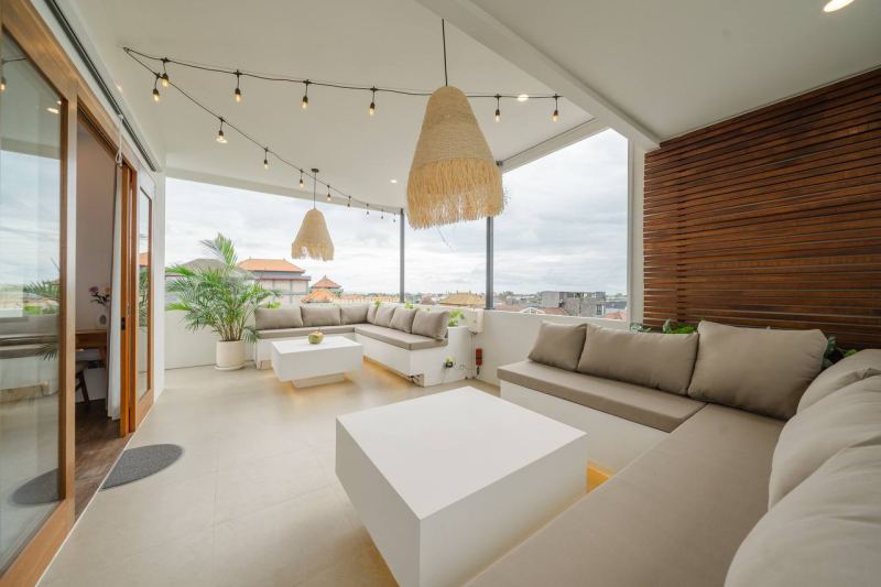 3-Bedroom Villa in Padonan with Rice Field View