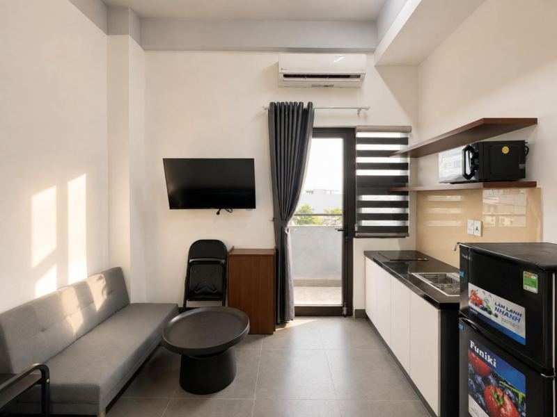 New Brand Studio with Balcony, Room 306, Hoa Xuan