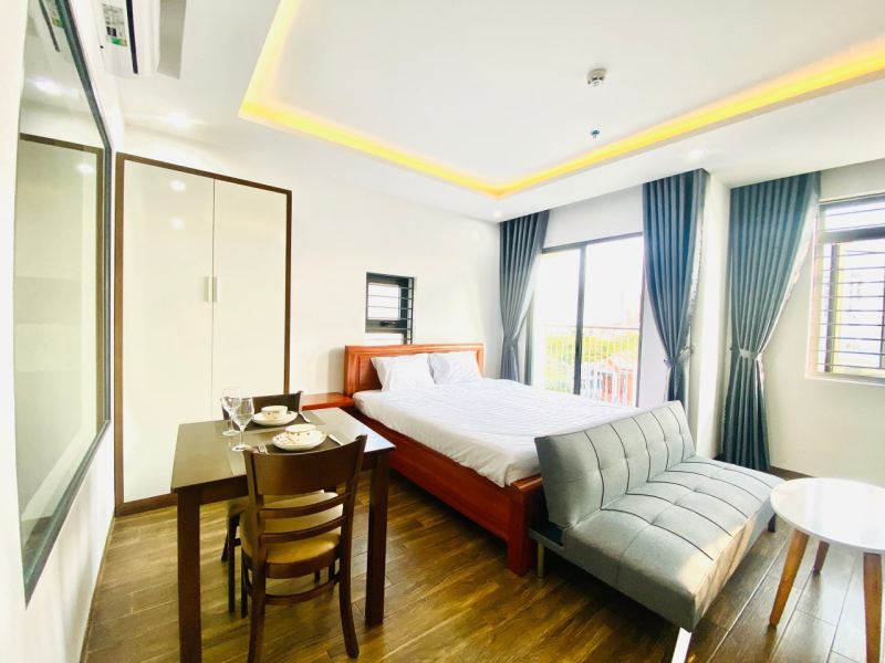 Studio with balcony near An Hai beach