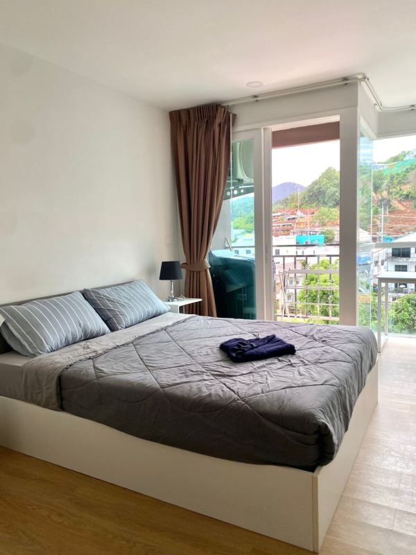 Studio near Kata Beach with pool and gym