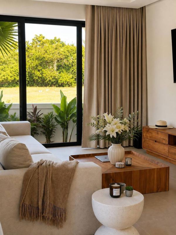 3BR Villa in Maret with Garden View