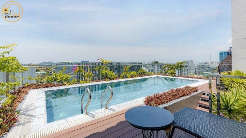 1-bedroom apartment with rooftop swimming pool on Khue My Dong 4 street