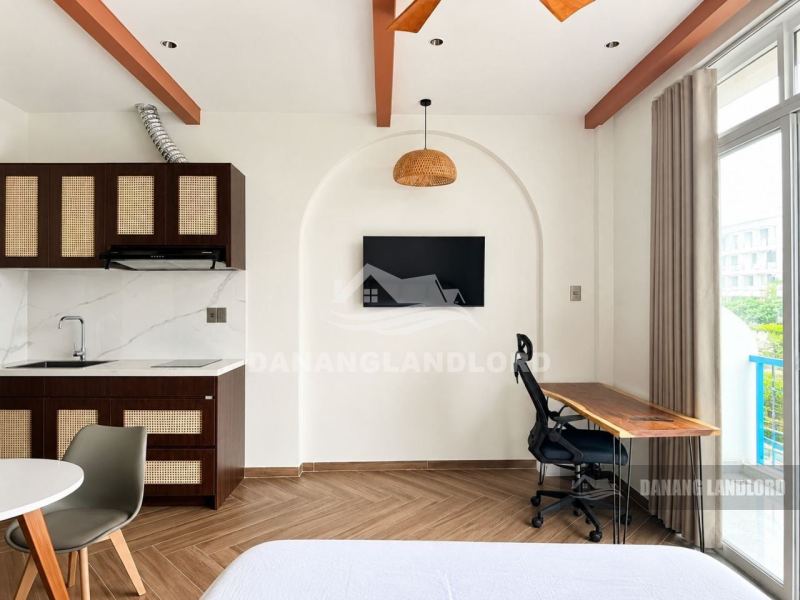 Studio Apartment F147 with Pool and Balcony in My An