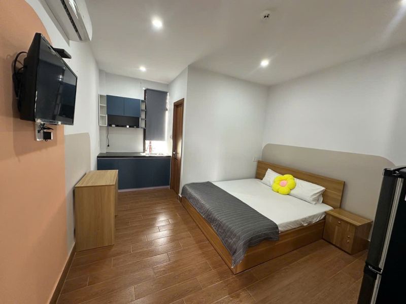 Studio apartment with balcony in Hoa Cuong