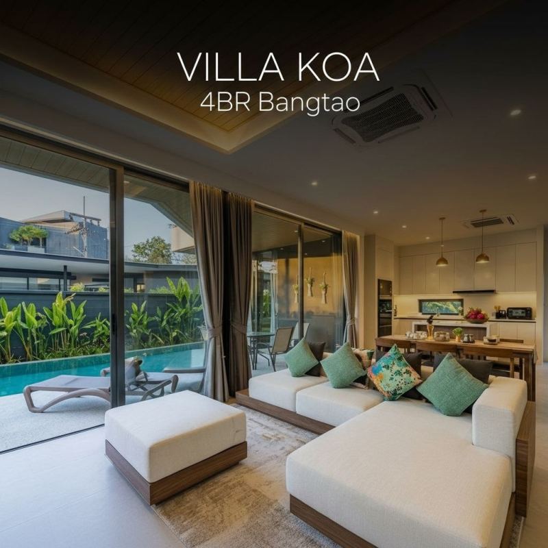 Роскошная вилла Villa Koa с 4 спальнями в Bang Tao