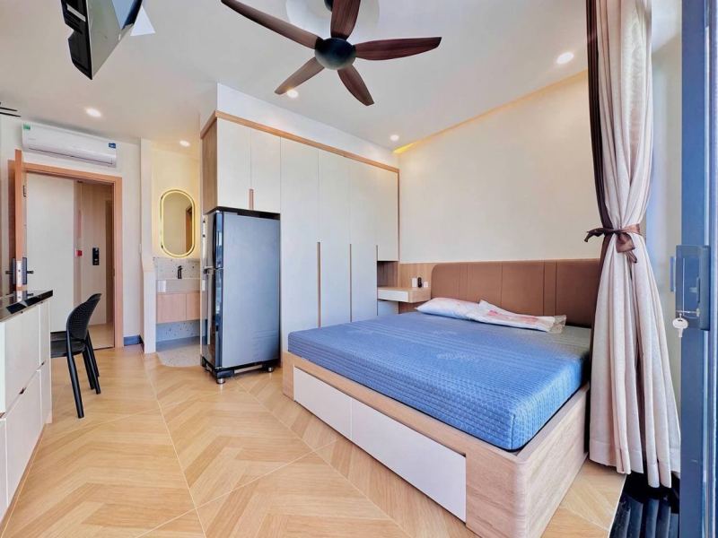 Studio Apartment with Balcony in Vinh Phuoc