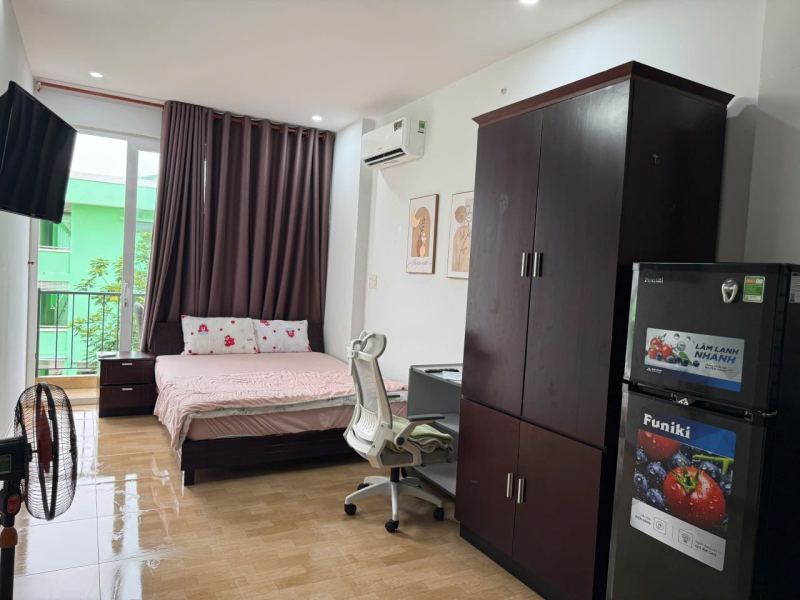 Studio Apartment with Balcony Room 303b in Do Bi Street