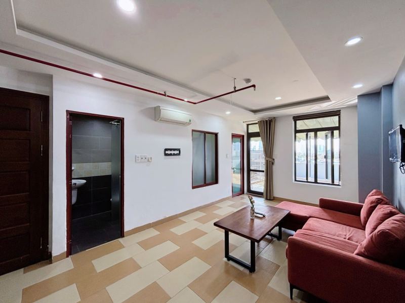 1-Bedroom Apartment Room 602 with Balcony on An Cu 7 Street