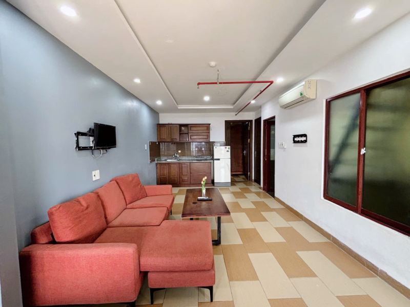 1-Bedroom Apartment Room 602 with Balcony on An Cu 7 Street