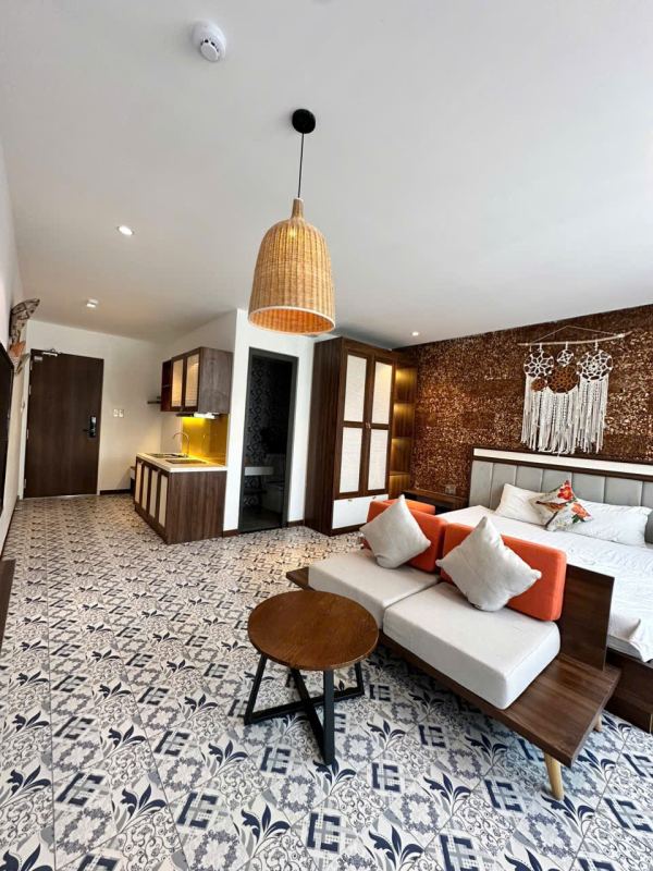 Spacious Studio Apartment with Pool, Room 303 on An Bac 4 Street