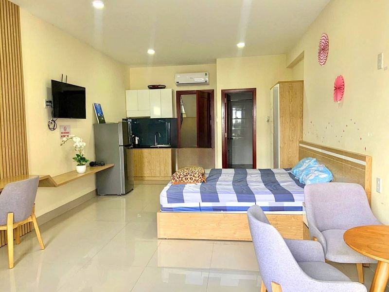 Studio Apartment with Balcony in Central Nha Trang