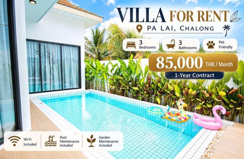 New 3-Bedroom Villa in Chalong