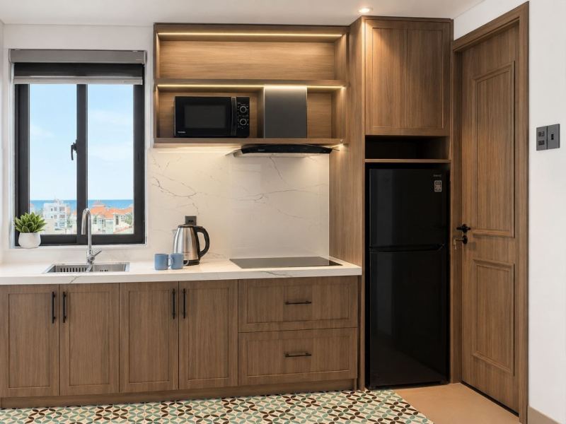 Современные апартаменты с 1 спальней рядом с пляжем My Khe Beach F142