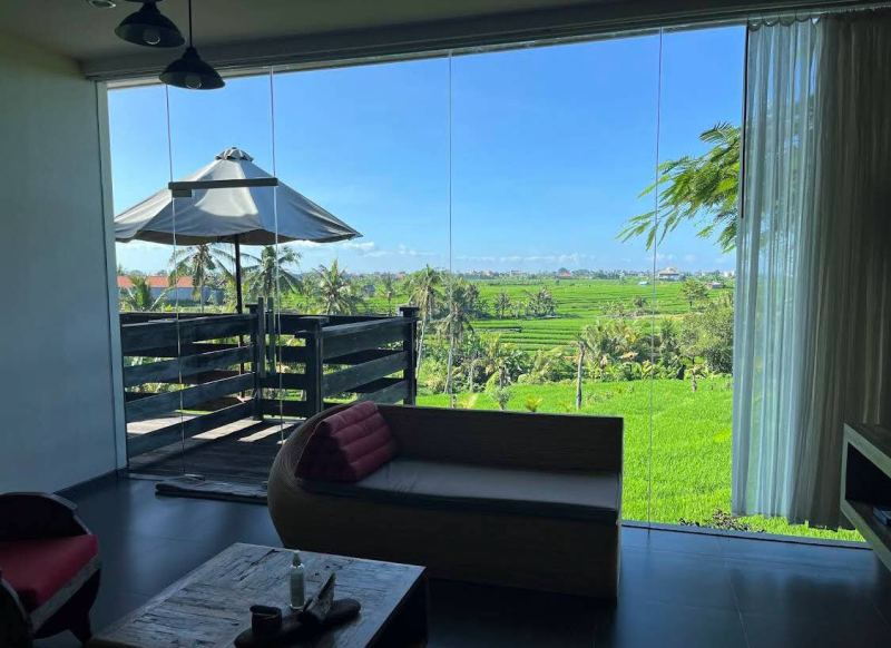 Rice Field View Apartment Bali