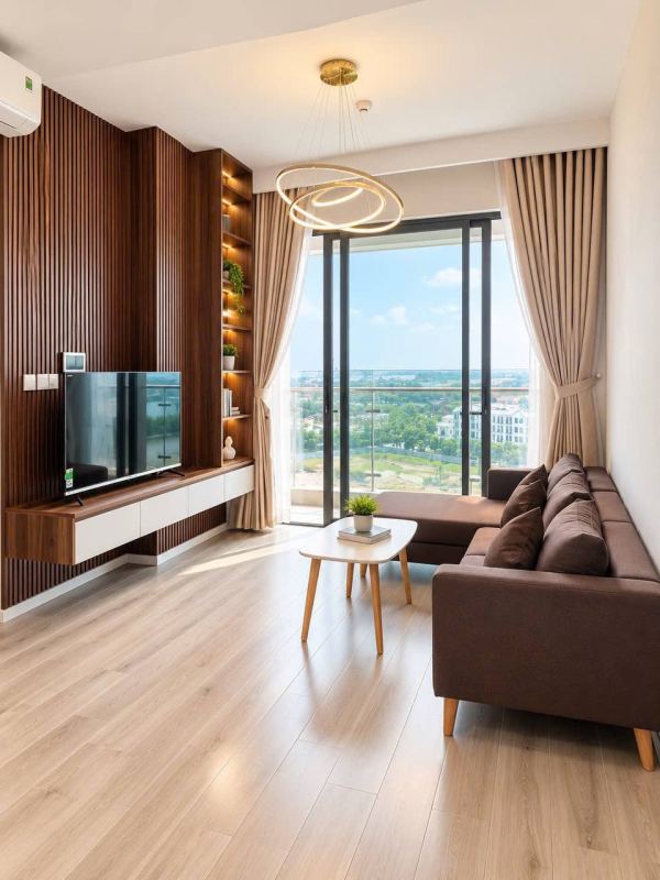 Меблированные апартаменты с 2 спальнями в Masteri Centre Point