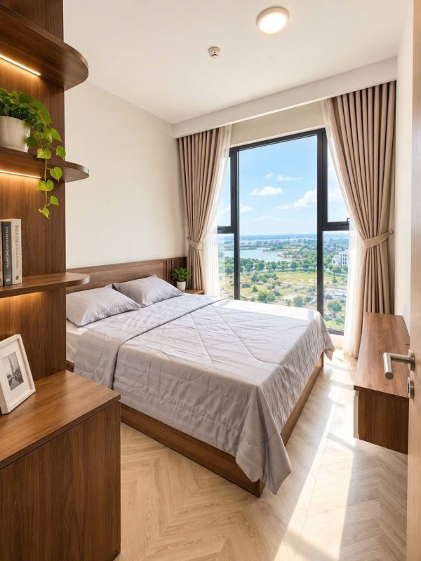 Меблированные апартаменты с 2 спальнями в Masteri Centre Point