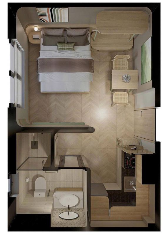 Studio Apartment in Hai Chau Area