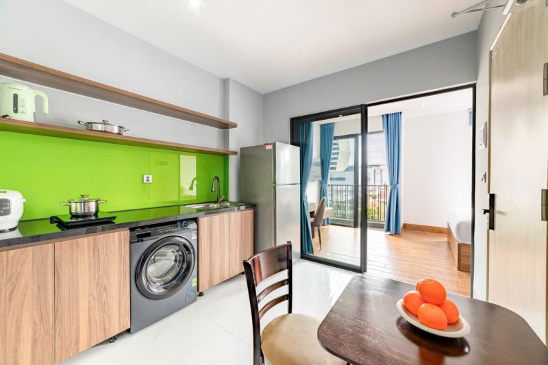 1‑Bedroom Apartment with Balcony, Room 201 in Da Nang