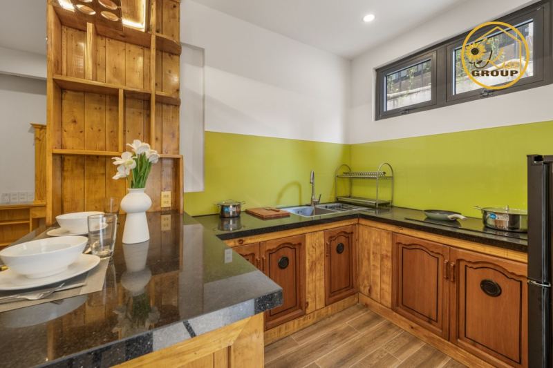 Studio with balcony and swimming pool on An Thuong 2 street