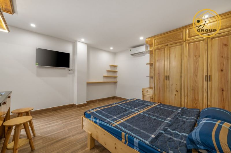 Studio with balcony and swimming pool on An Thuong 2 street