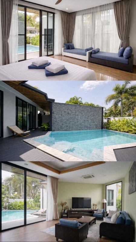 3-bedroom villa with pool in Baan Bua